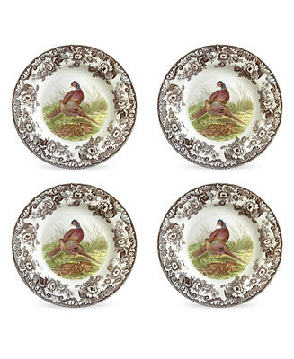 Spode Woodland Pheasant Dinner Plates, Set of 4 - Macy's | Macy's