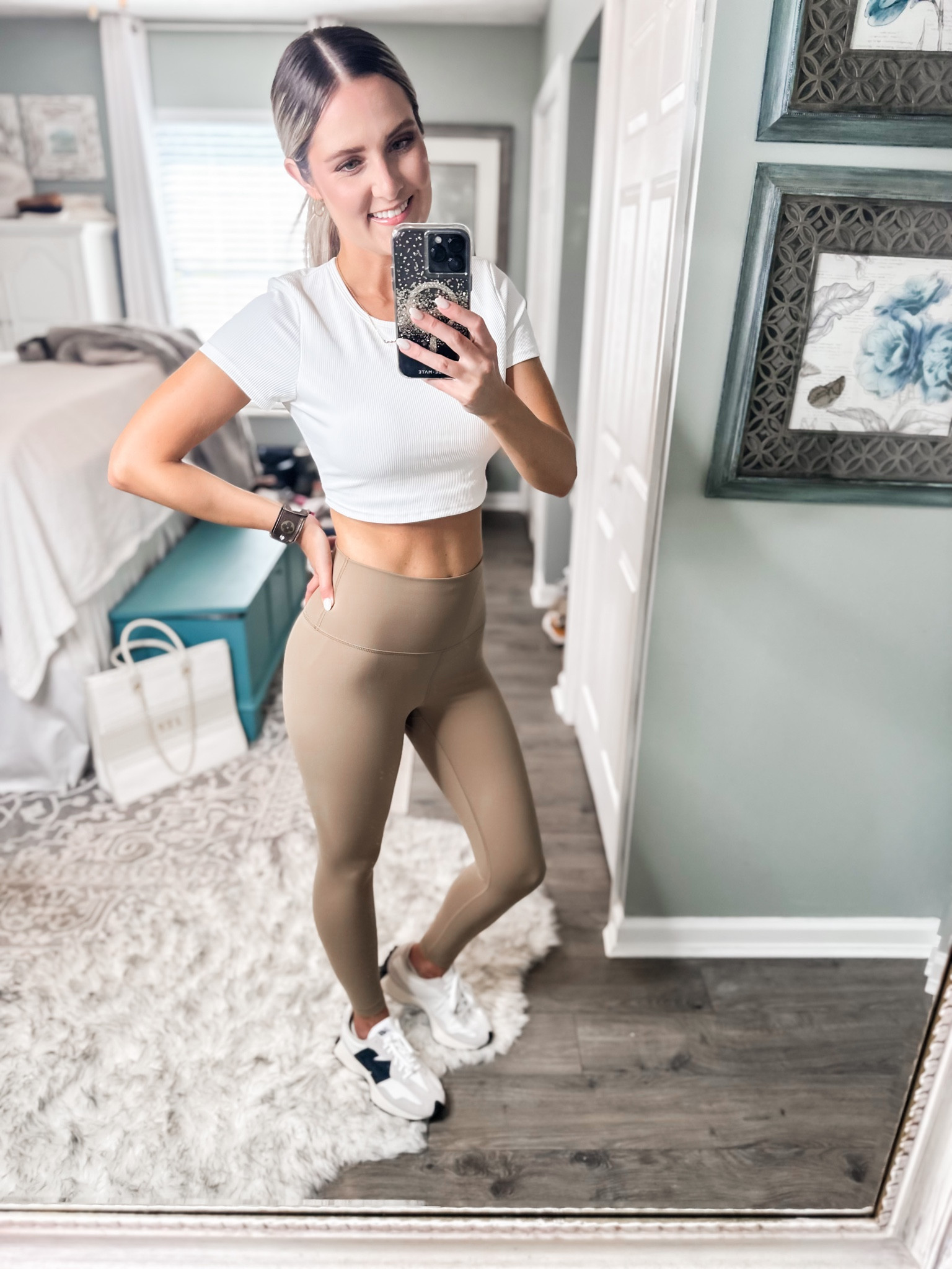 Leggings like lulu without the price! This cropped workout bra top is a must have also! Shoes are super comfy but run a little big.

#LTKfitness #LTKfindsunder100 #LTKstyletip