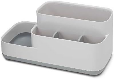 Joseph Joseph 70513 EasyStore Bathroom Storage Organizer Caddy Countertop, Gray | Amazon (US)