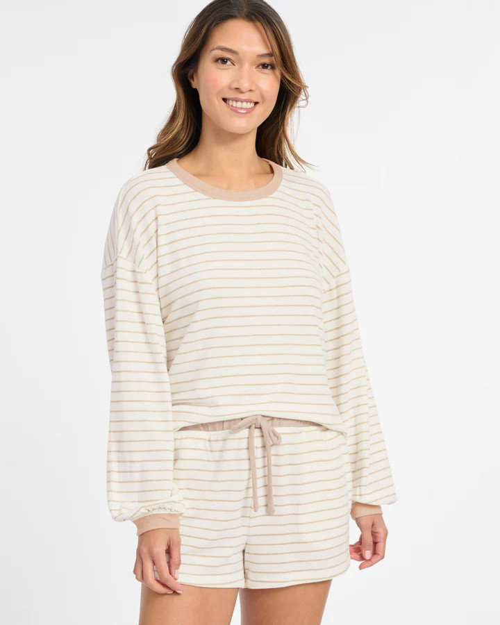 Long Sleeve Blousson Shortie Set | Splendid | Splendid