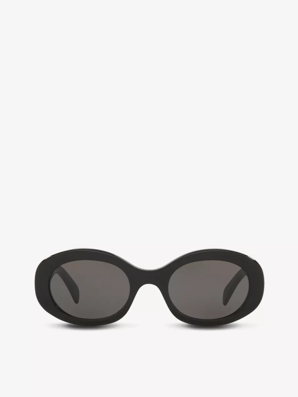 CL40194U oval-frame acetate sunglasses | Selfridges