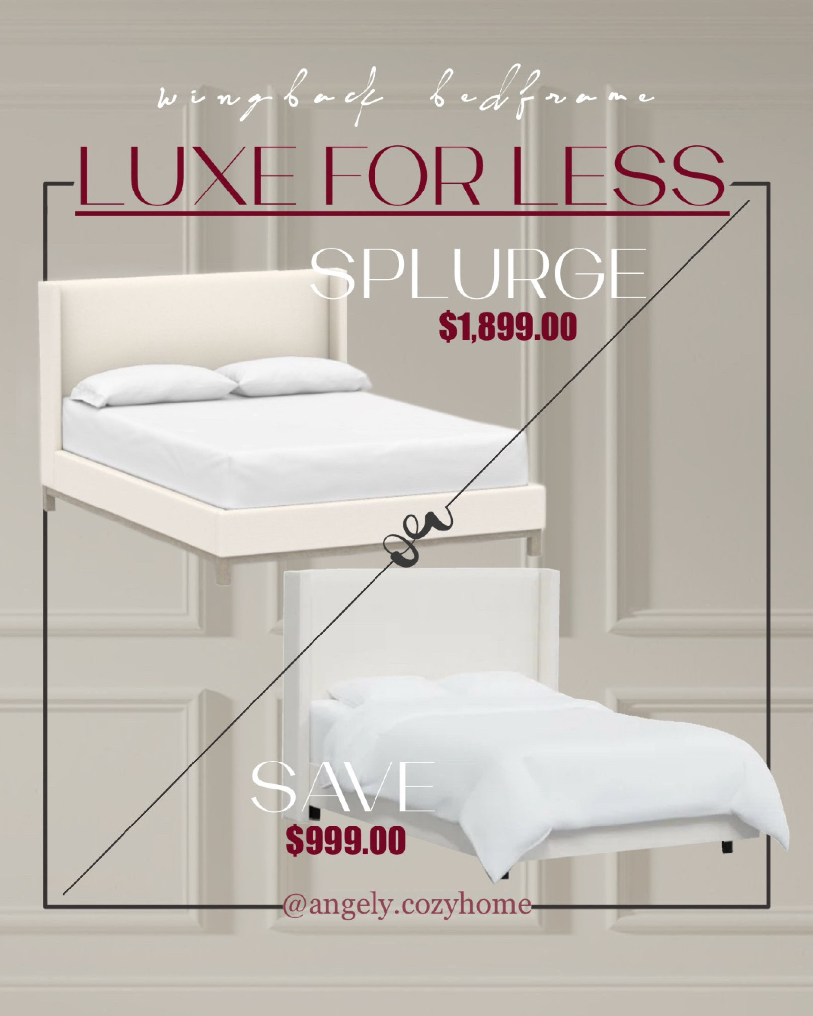 Splurge or Save - Wingback Bed Frame 🛏️

#LTKSaleAlert #LTKFallSale #LTKHome