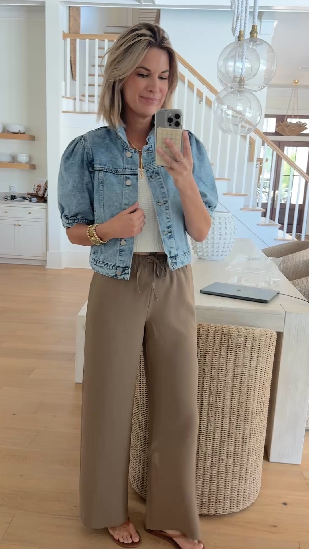 The cutest denim jacket from Amazon. Wearing size small in the tops and small tall in the splurge pants.  Sharing a save option too. These don’t wrinkle so they’re great for travel.

#LTKootd #LTKOver40 #LTKTall