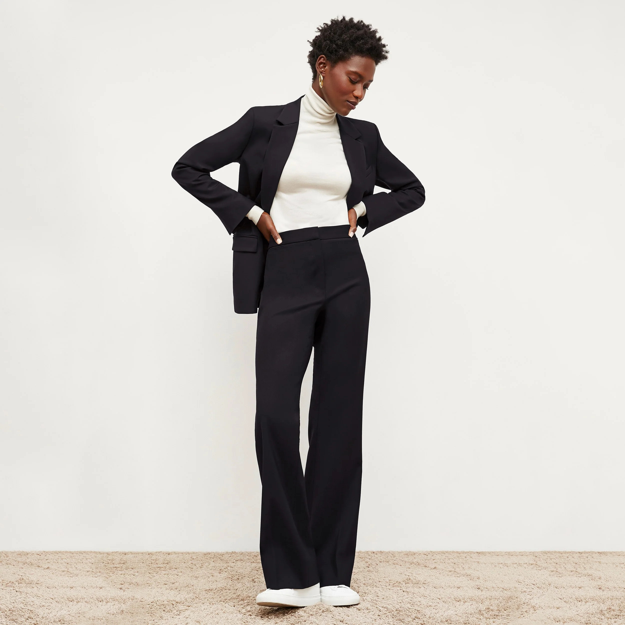 Horton Pant - Washable Wool Twill :: Black | MM LaFleur