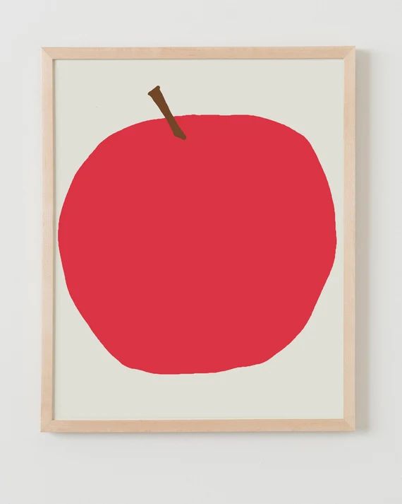 Fine Art Print.  Red Apple. September 5, 2012. | Etsy (US)
