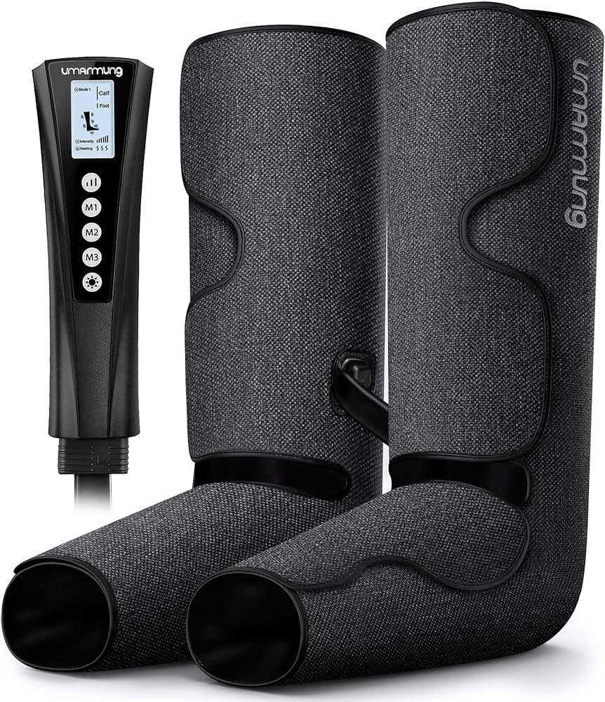 UMARMUNG Air Compression Leg Massager with Heat, Gifts for Women Men Mom Dad, Leg Foot Massager G... | Amazon (US)