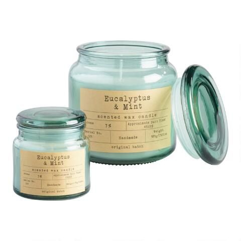 Eucalyptus And Mint Apothecary Filled Jar Candle | World Market
