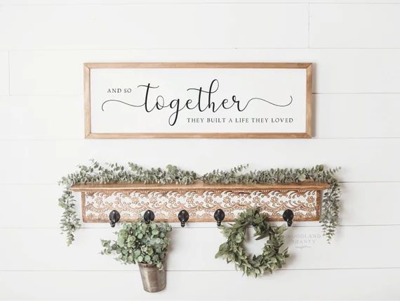 And So Together They Built a Life They Loved Sign | Etsy | Etsy (US)