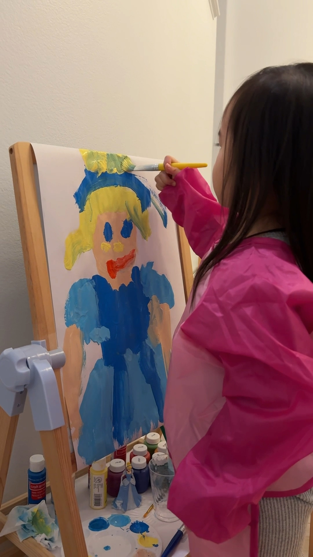 painting cinderella since we are in our princess era 👑 #painting #toddlerpainting #toddleractivities #painting #toddlercrafts 

#LTKKids #LTKmomlife #LTKmorningroutine