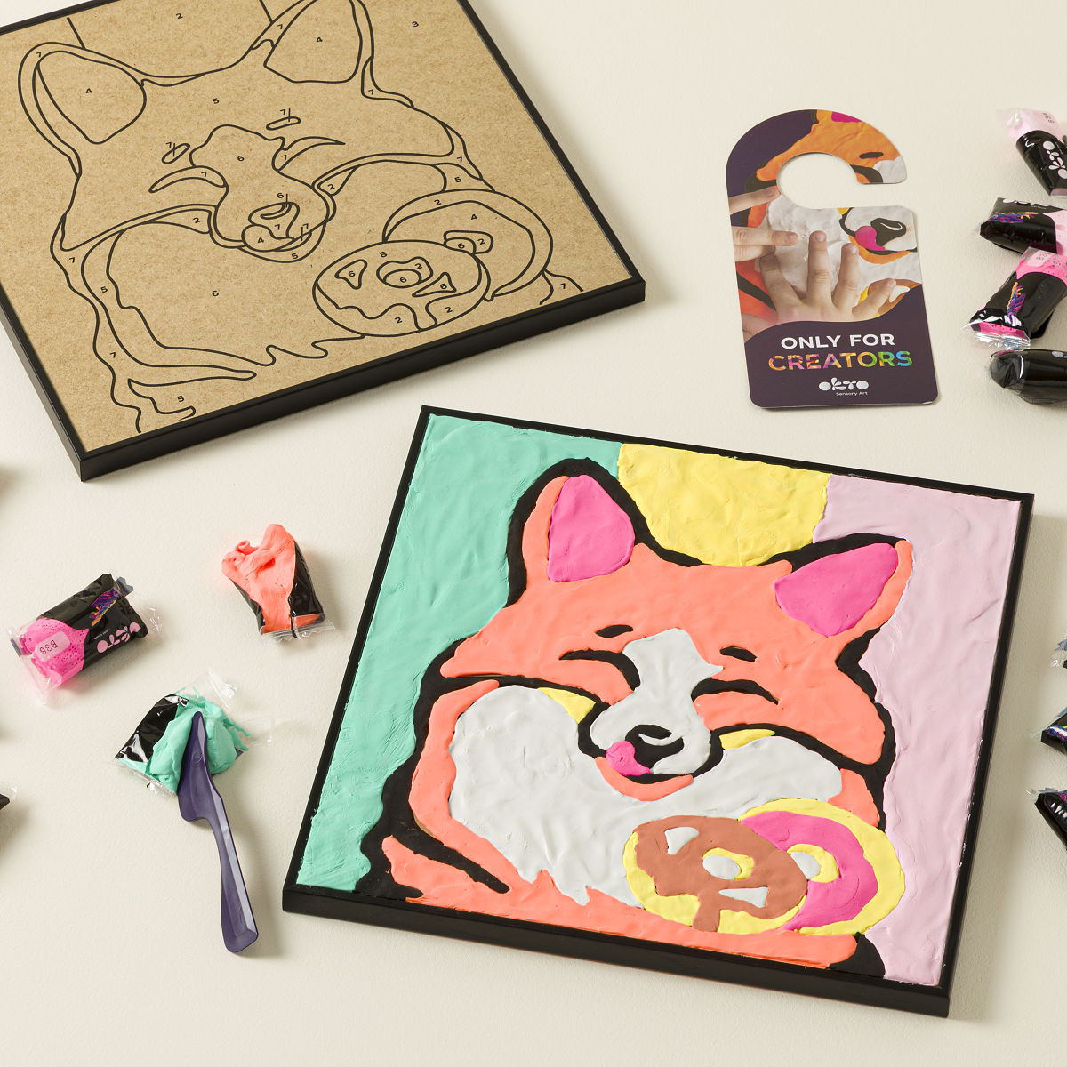 Sensory Clay Paint By Number Kit | UncommonGoods