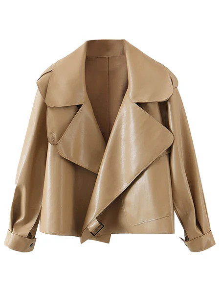 'Jennie' Boxy Faux Leather Jacket (3 Colors) | Goodnight Macaroon