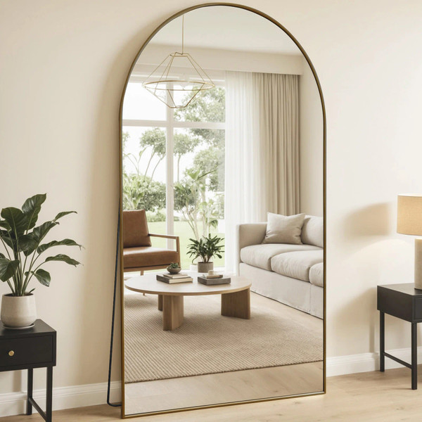 Oversized Arch Floor Mirror