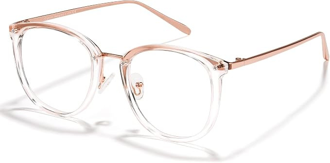 Cyxus Stylish Blue Light Glasses for Woman, Lightweight Computer Glasses for Screen Time Anti Eye... | Amazon (US)