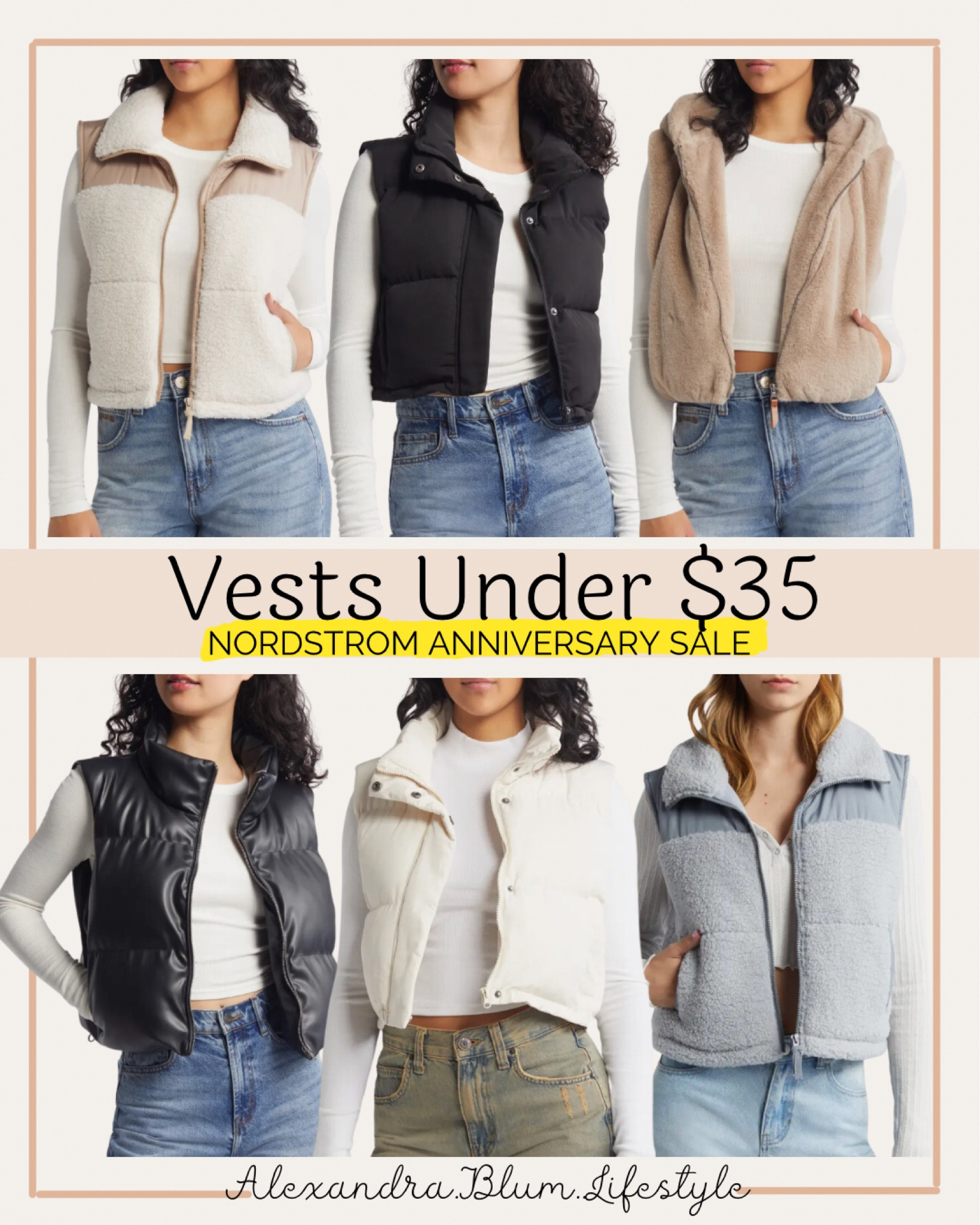Nordstrom Anniversary Sale finds under $50! Perfect lifer vests and Sherpa vests for fall and winter outfits! All affordable picks and sale finds! 

#LTKxNSale #LTKSummerSales #LTKFindsUnder50