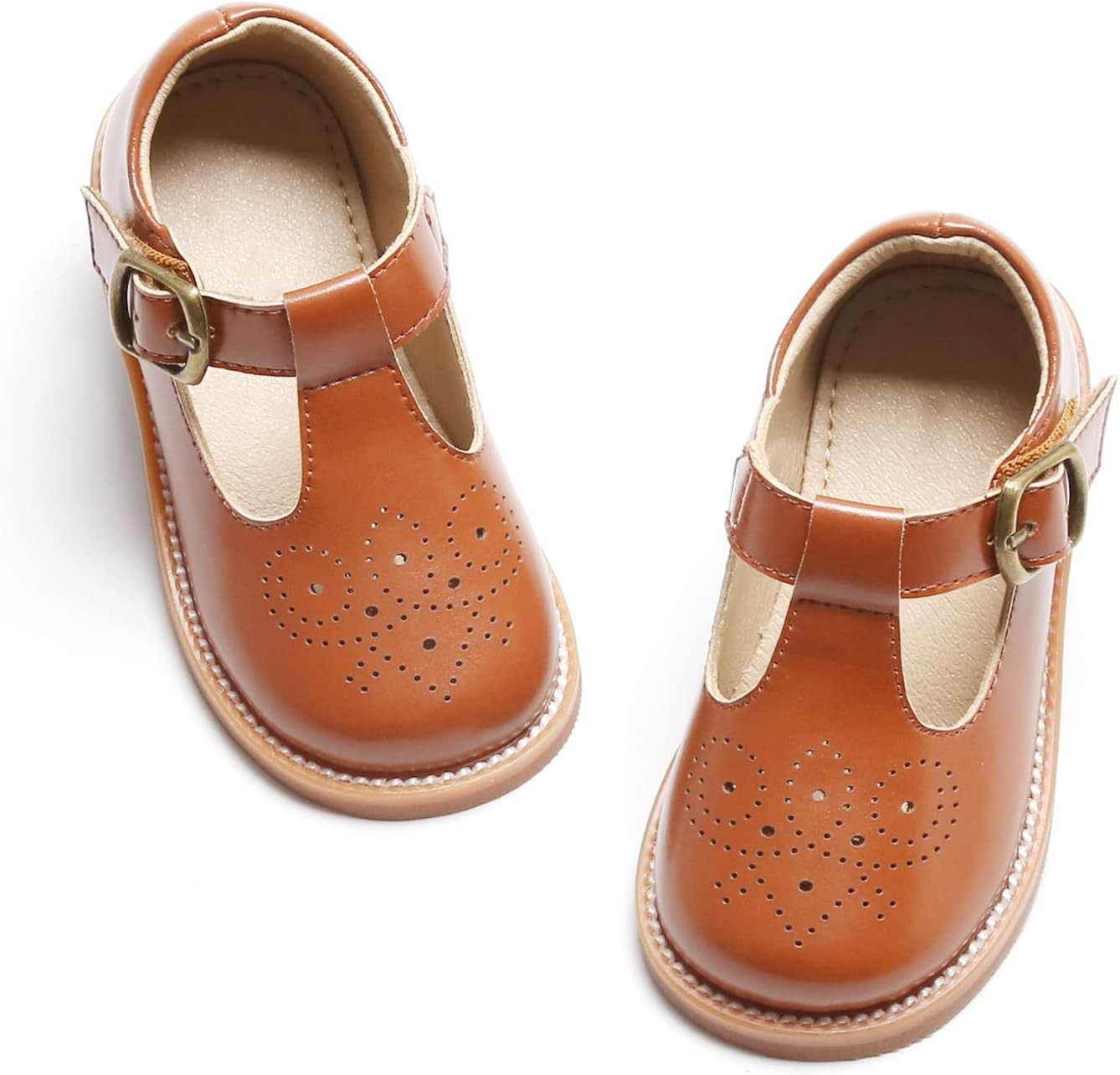 Felix & Flora Toddler Little Girl Mary Jane Dress Shoes - Ballet Flats for Girl Party School Shoes | Amazon (US)