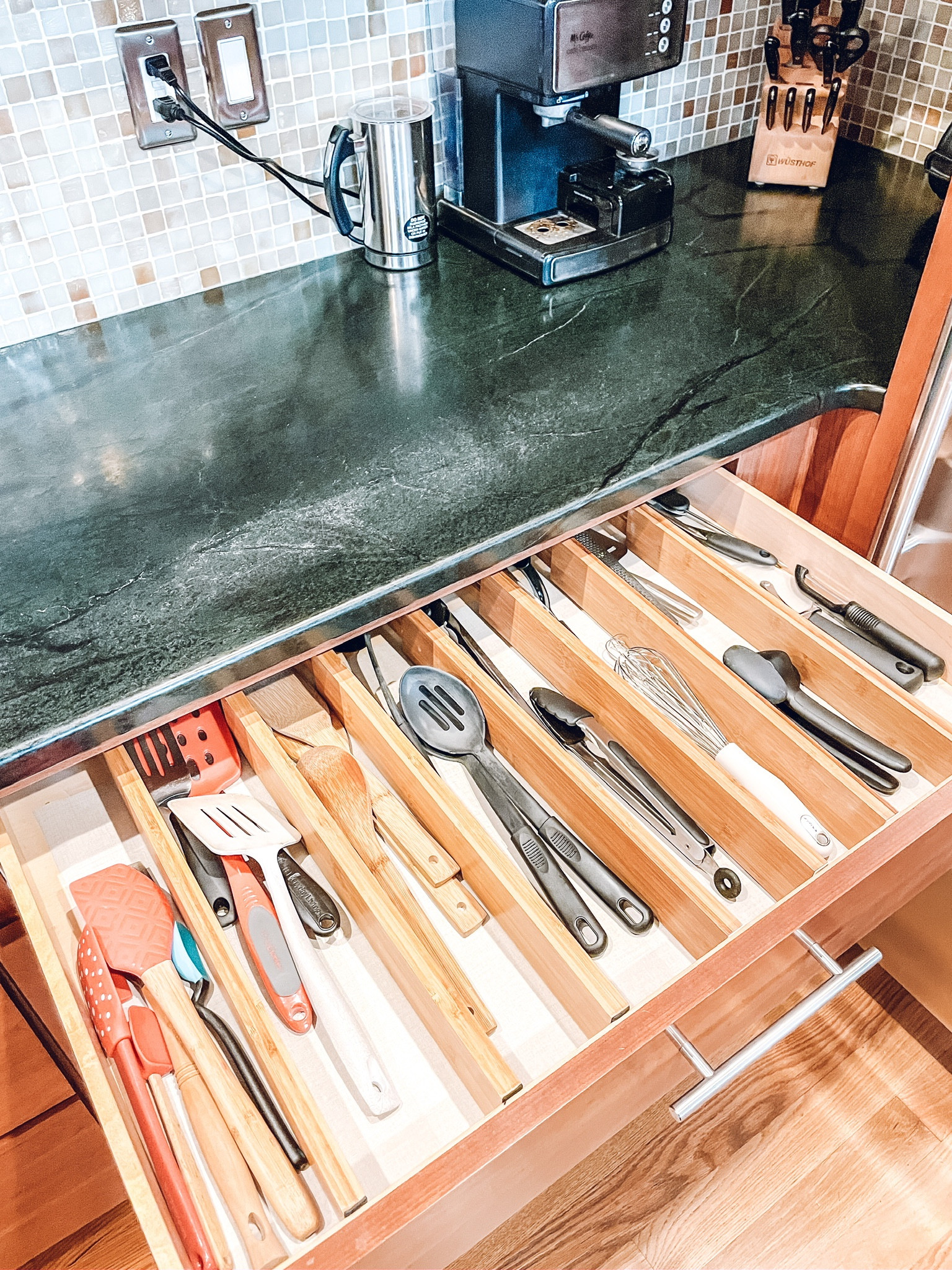 Kitchen organization✨Amazon Lipper International 8896 Bamboo Wood Custom Fit Adjustable Kitchen Drawer Dividers, Set of 2. Amazon Wooden Cooking Utensils. 

#LTKhome #LTKfamily