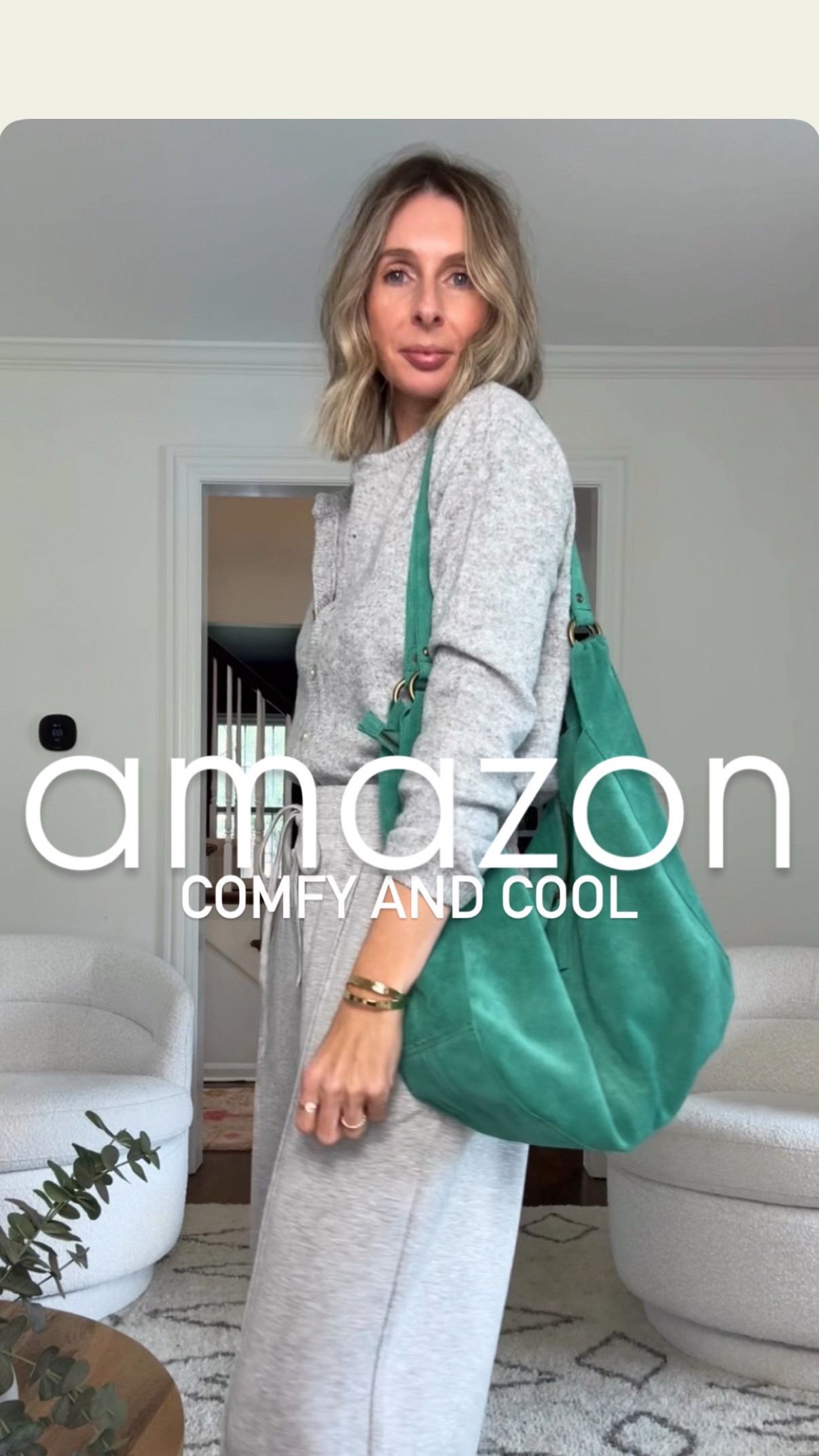 loving this easy, effortless, COMFY everyday look from amazon!! 🩶 

going monochromatic helps to elevate a simple, casual look. you can add color with accessories, like this suede tote bag from free people…which i love! 👌 

wearing medium cardigan and medium sweats. 



effortless style + daily outfit inspo for over 40s. are you trying to rediscover your style, i got you. want to elevate your everyday looks, i got you. want easy, effortless style, i got you! come follow me @houseofmagpye 🫶

monochromatic style, monochromatic style, amazon style, amazon find, amazon sweats, comfy style, everyday looks, ootd, travel outfit, spring outfit, everyday style. 


#effortlessstyle #stylevlog #amazonfavorites #amazonstyle #amazoninfluencer #affordablefashion #springstyles #traveloutfit 

#LTKFindsUnder50 #LTKTravel #LTKStyleTip