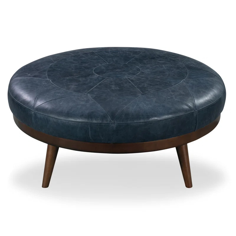 Rowland Leather Cocktail Ottoman | Wayfair Professional