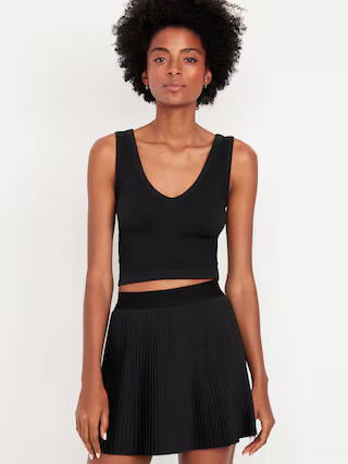 Exhale Seamless V-Neck Rib Tank | Old Navy (US)