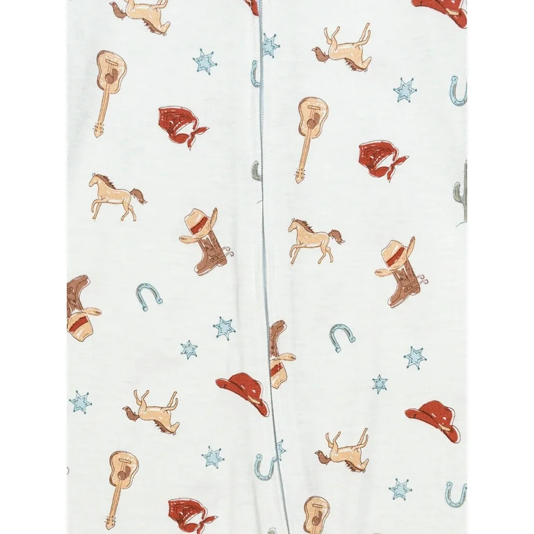 Modern Moments by Gerber Toddler Neutral Super Soft One-Piece Pajama, Sizes 12M-5T | Walmart (US)