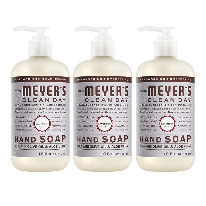 MRS. MEYER'S CLEAN DAY Hand Soap, Lavender Scent, 12.5 Fl Oz Bottle - 3 Pack | Amazon (US)