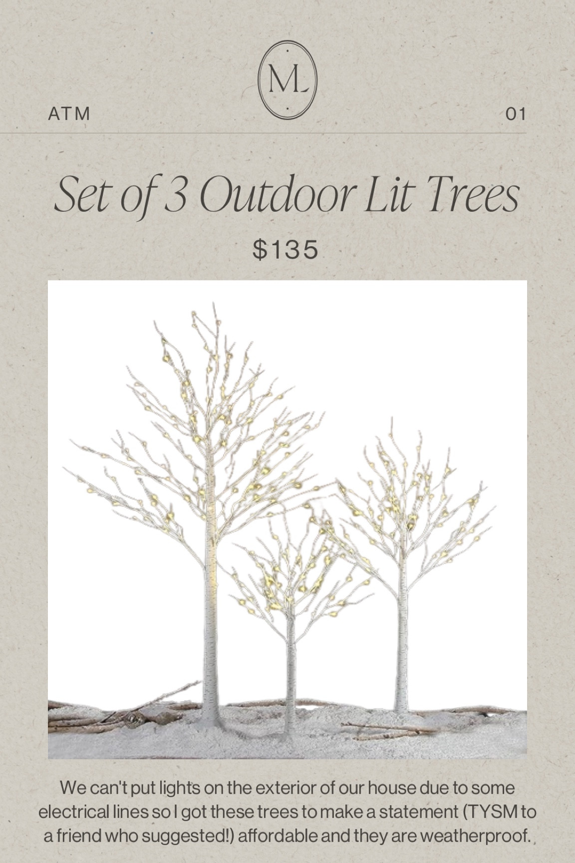This weeks items that I’m loving at the moment to inspire your home, fashion style, well-being, health and overall lifestyle!
•
•
•
amazon finds, fall decor, neutral style, amazon home, amazon deals, home decor, affordable fall style, Christmas decor, thanksgiving decor, vintage hardware, door knob, solar lights, baby wood playpen, nursery, Christmas garland, mantel garland 


Outdoor lit trees, Christmas tradition, kids book, cocktail table, side table, end table , gift for her, gift idea  