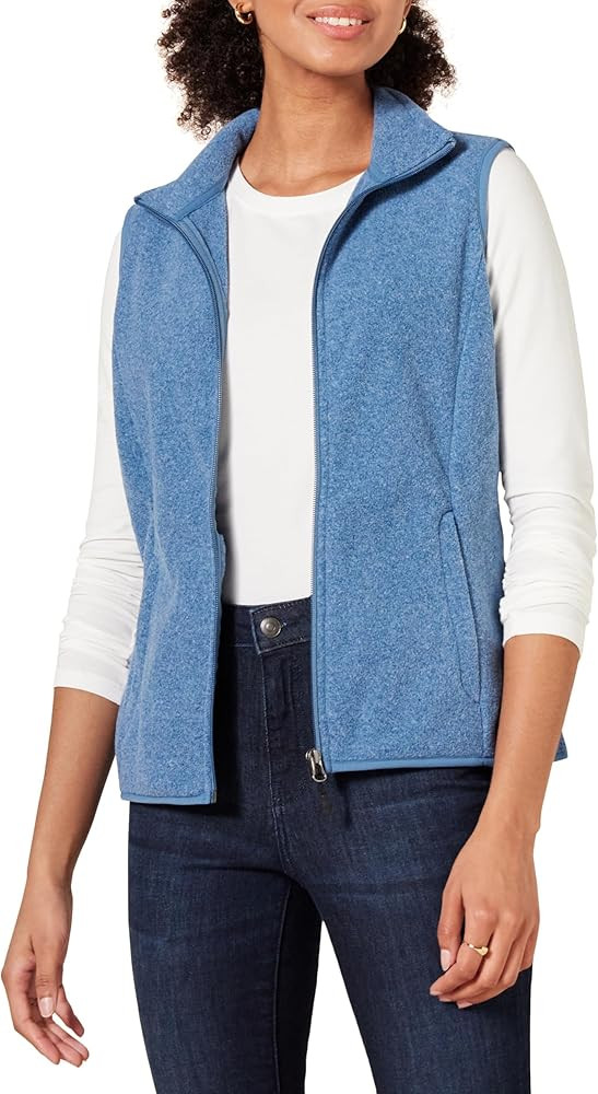 Amazon Essentials Women's Classic-Fit Sleeveless Polar Soft Fleece Vest (Available in Plus Size) | Amazon (US)