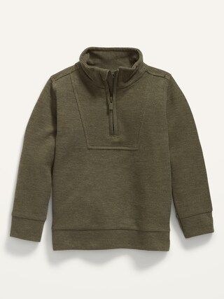 1/4-Zip French Rib Pullover Sweater for Toddler Boys | Old Navy (US)