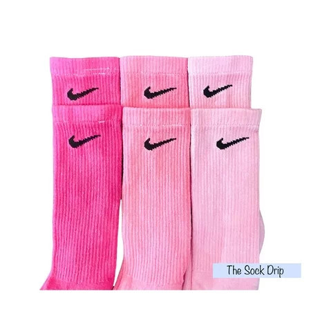 Pink Pack Nike Crew Socks Dri Fit Adult Unisex Large 3 - Pack | Walmart (US)