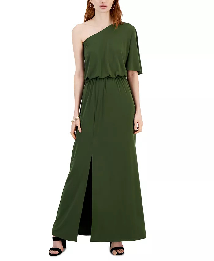 Women's One-Shoulder Maxi Dress, Created for Macy's | Macys (US)