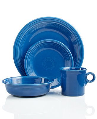 Fiesta Lapis 4-Piece Place Setting & Reviews - Dinnerware - Dining - Macy's | Macys (US)