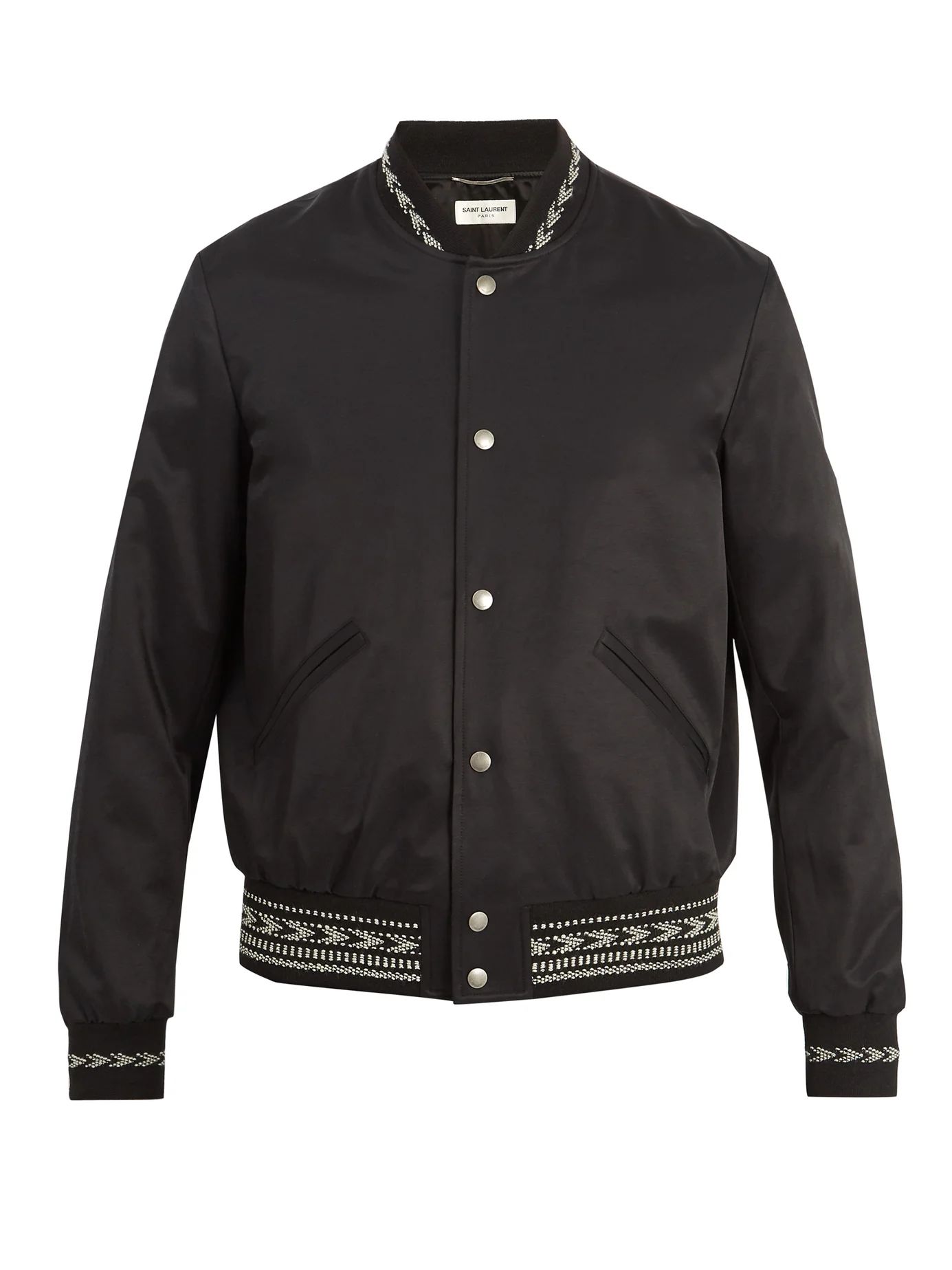 Embroidered-trim bomber jacket | Matches (US)
