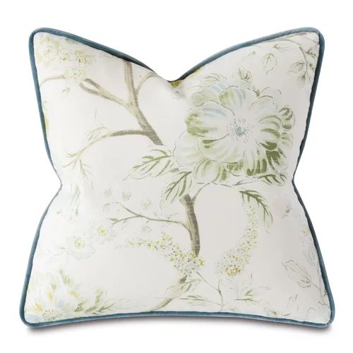 Magnolia Mint with Gimp Square Cotton Pillow Cover & Insert | Wayfair North America
