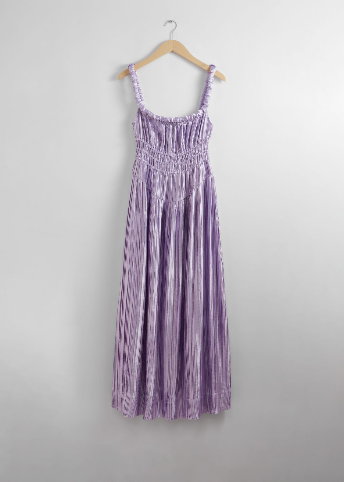 Shirred Satin Midi Dress | & Other Stories (EU + UK)