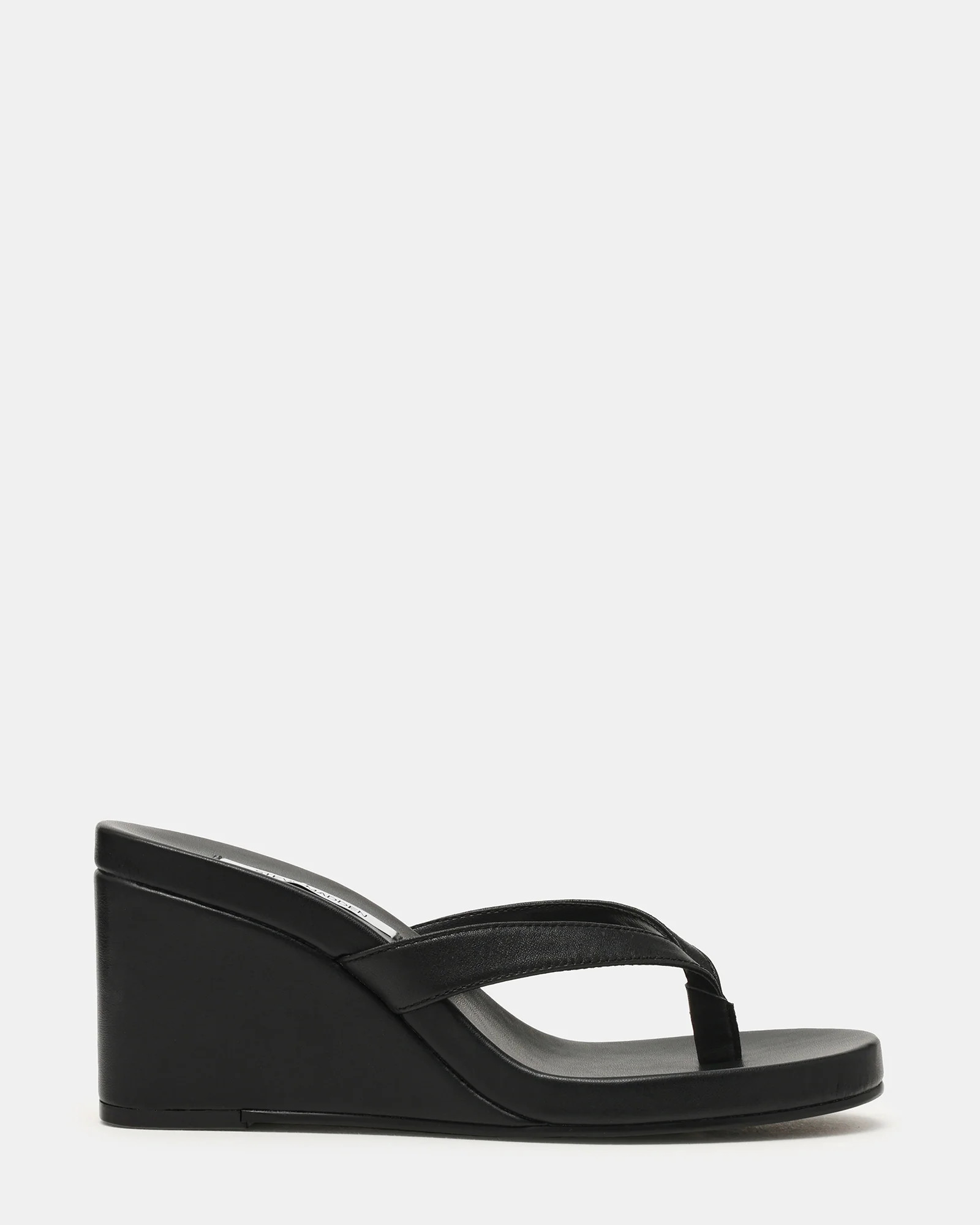 Steve Madden Women's Playing Thong Sandals - Black - Size 6 - Leather | Steve Madden (US)