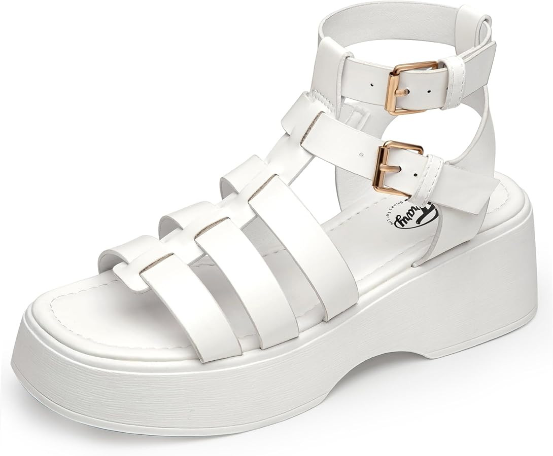 Trary Platform Sandals, Gladiator Sandals for women, Women's Platform Sandals Espadrille Wedge Li... | Amazon (US)