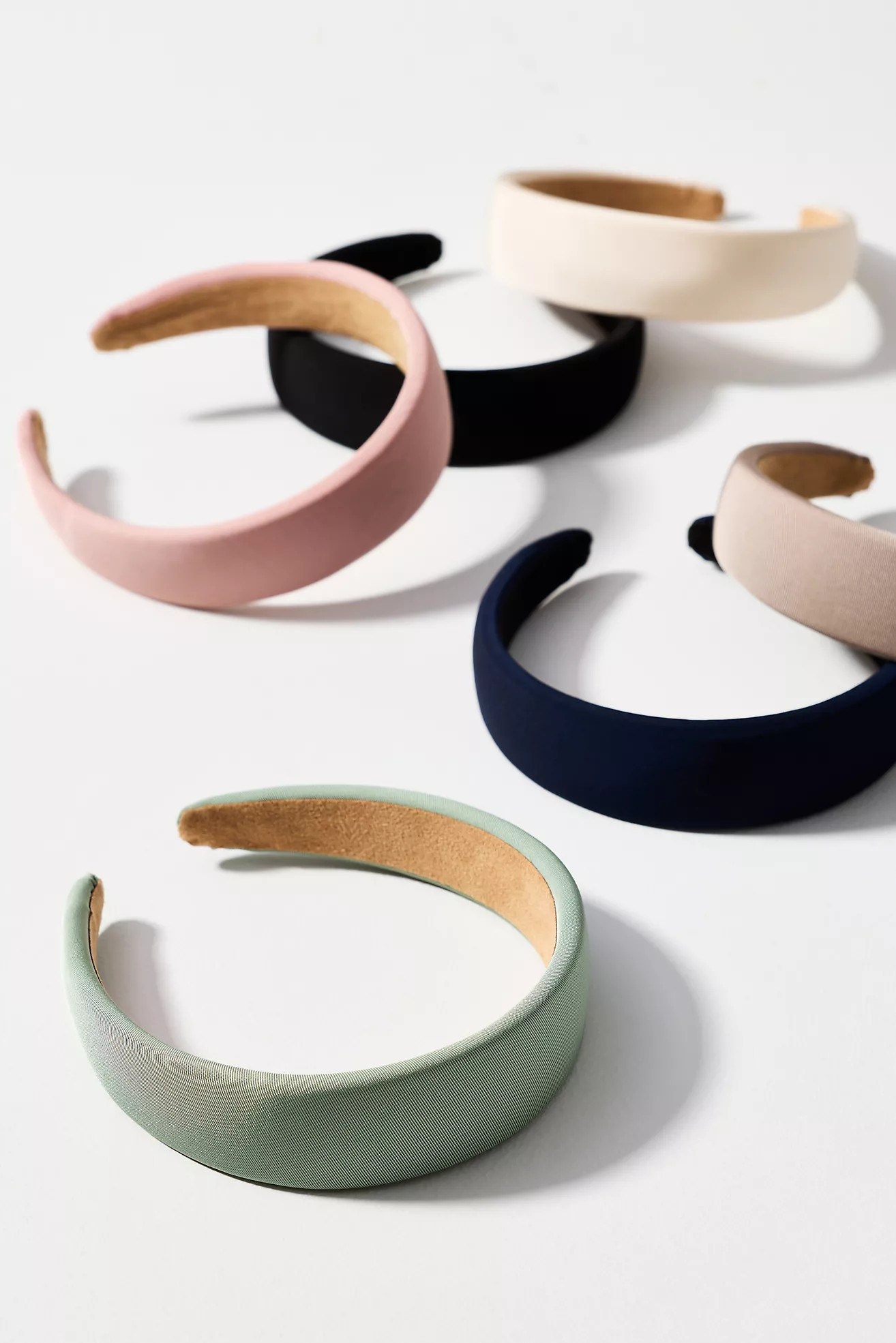 Puff Ribbed Satin Headband | Anthropologie (US)