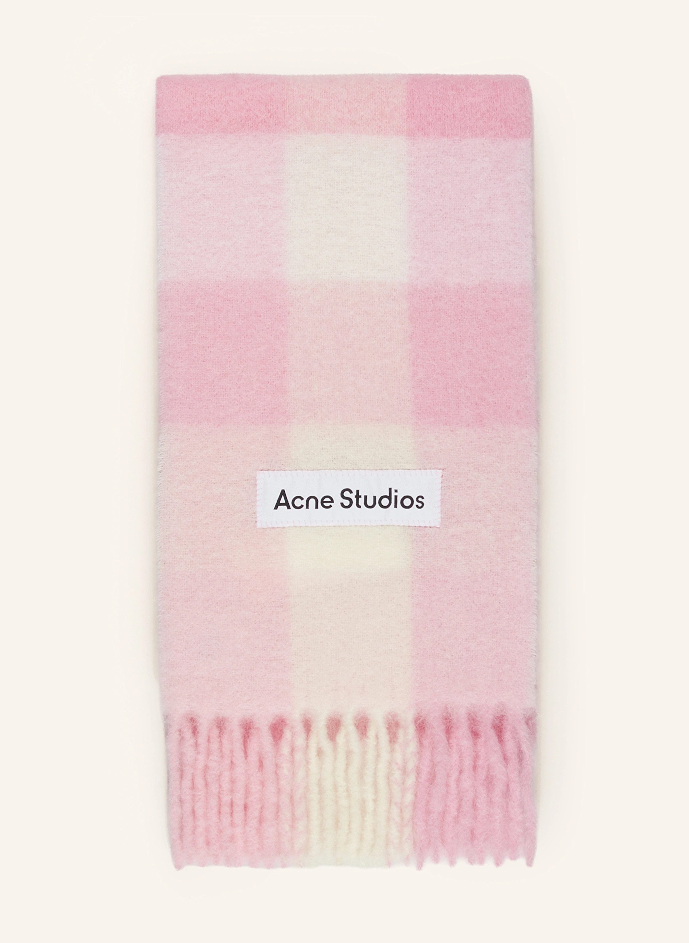 Acne Studios Schal mit Alpaka in rosa / weiss | Breuninger (DACH)