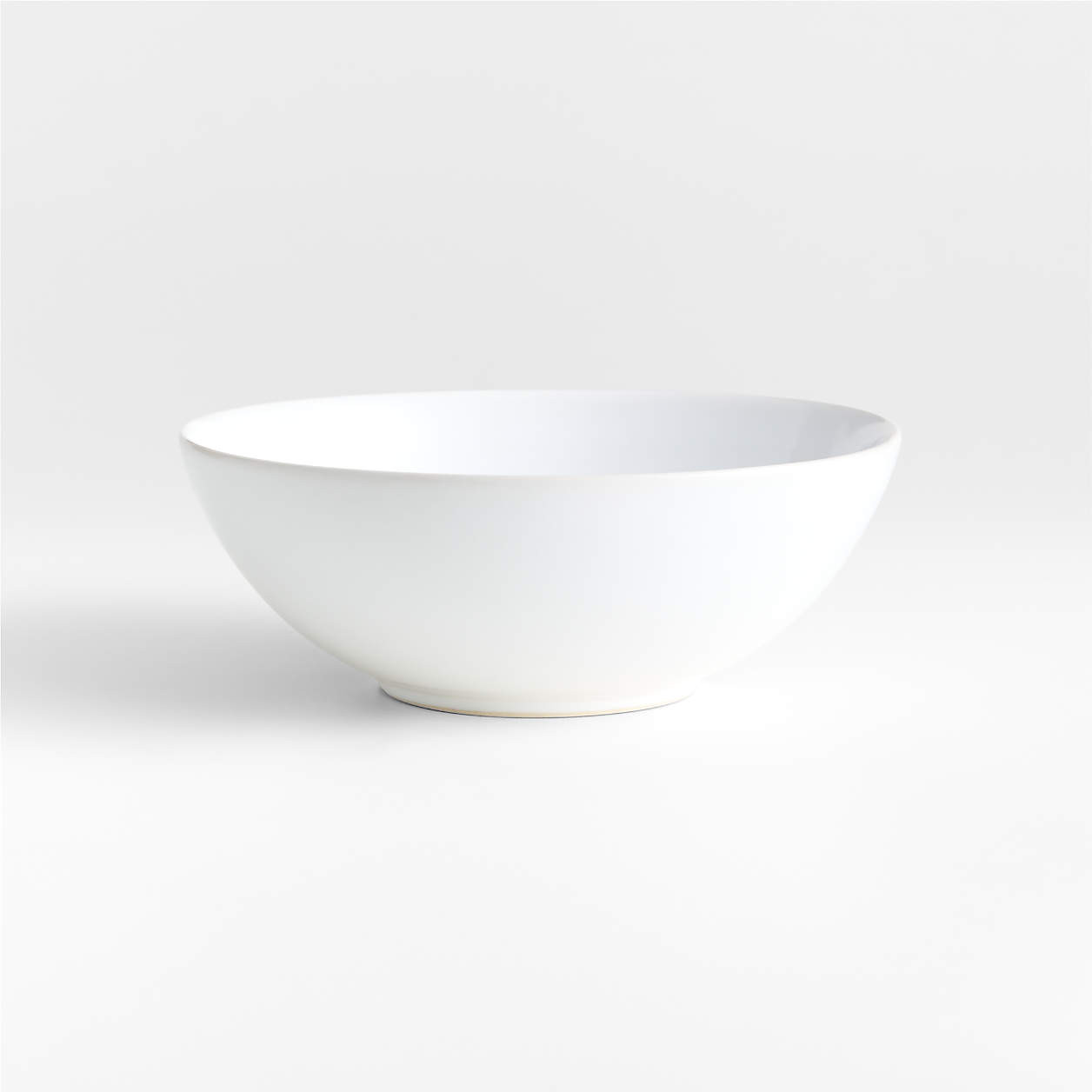 Craft White Stoneware Cereal Bowl + Reviews | Crate & Barrel | Crate & Barrel
