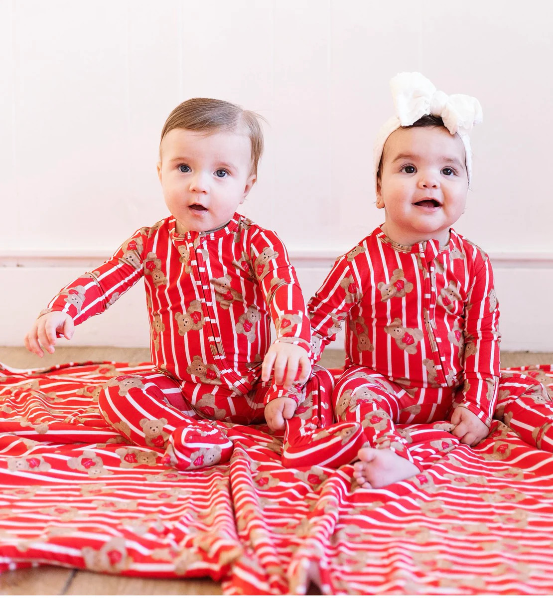 Affirmation Bear Convertible Onesie | Little Pajama Co.