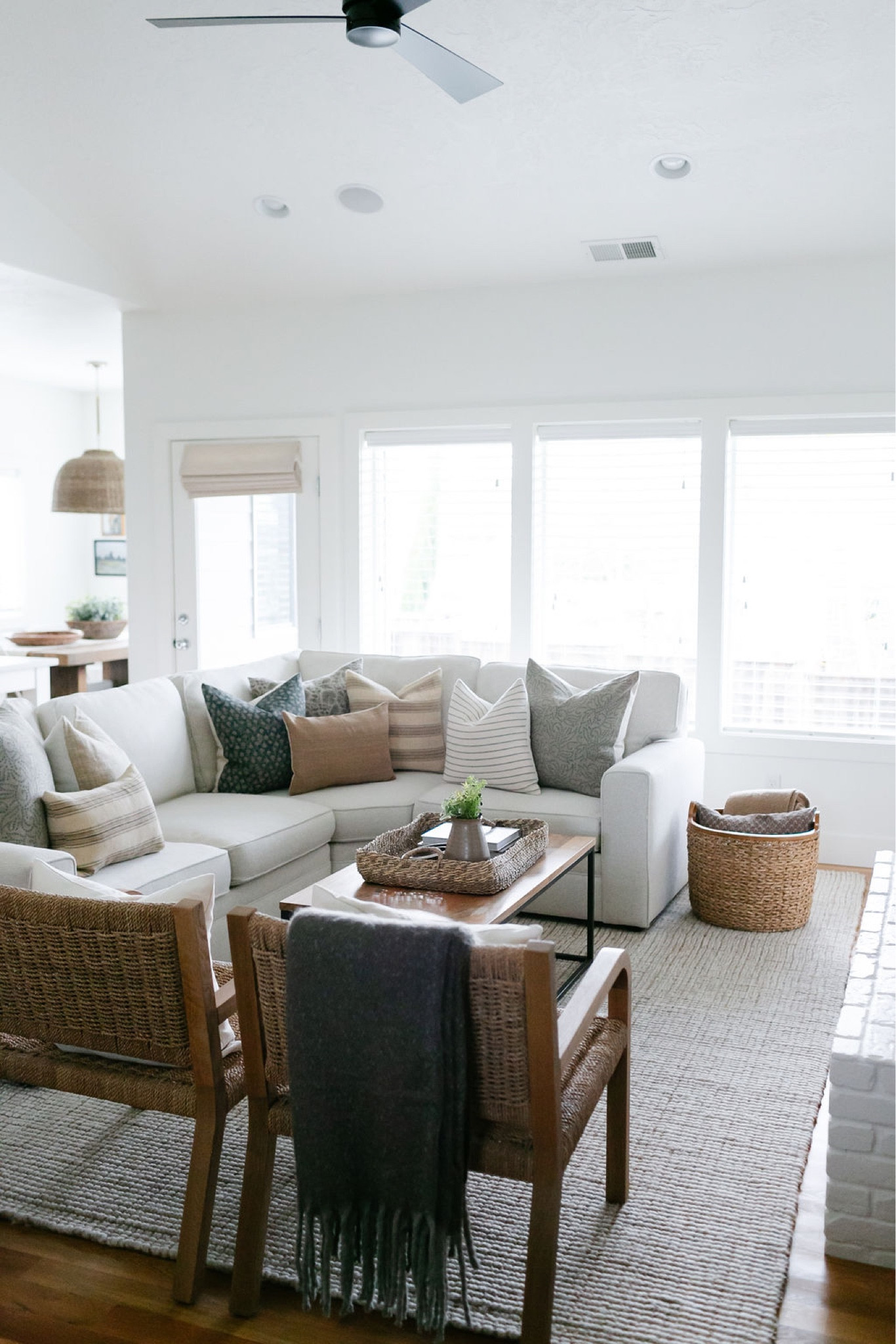 Living room, home decor, area rug, Pottery Barn Pearce sectional, throw pillows 

#LTKFind #LTKstyletip #LTKhome