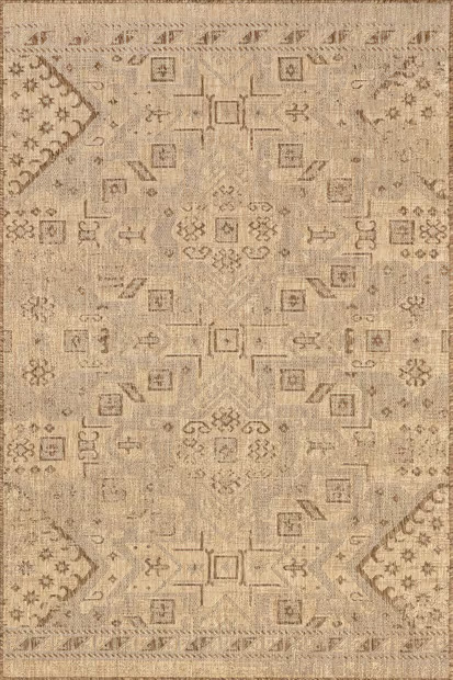 Beige Zina Indoor/Outdoor Geometric Area Rug | Rugs USA