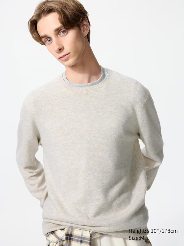 100% Cashmere Crew Neck Jumper | UNIQLO (UK)