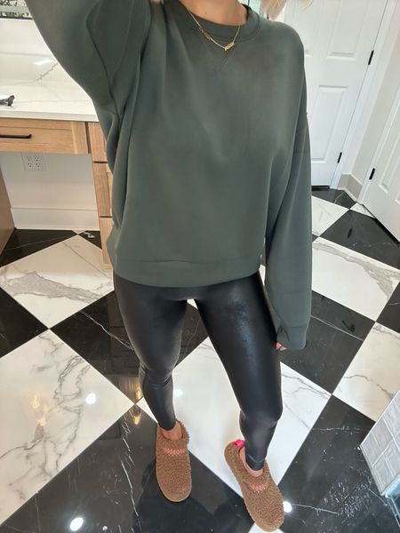 20% off spanx!!! Size medium petite in the faux leather leggings and small in the pullover 

#LTKHoliday #LTKSeasonal #LTKCyberWeek