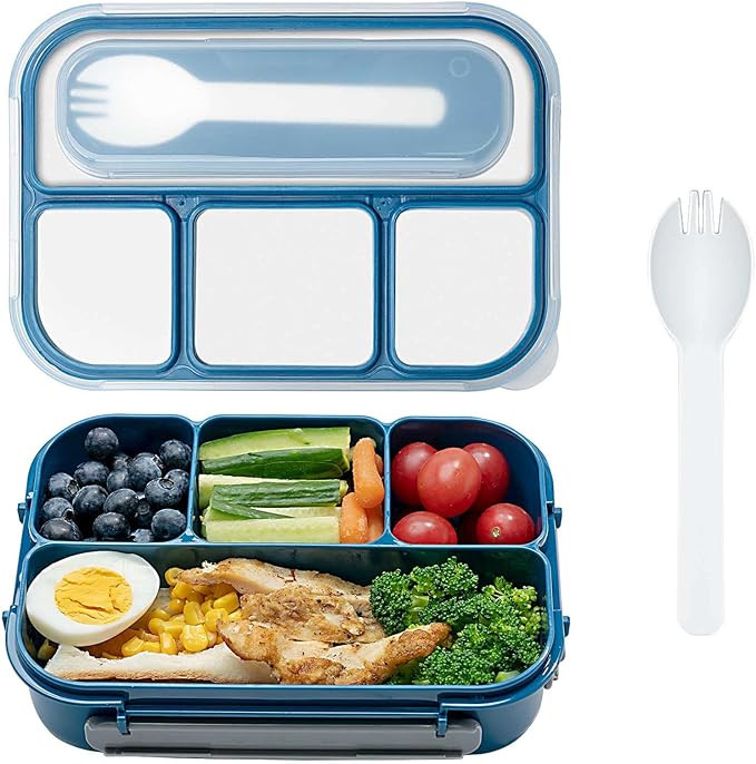 Bento Box Adult Lunch Box,Lunch Box Kids Back to School Easy Lunch Containers for Adults Kids Tod... | Amazon (US)