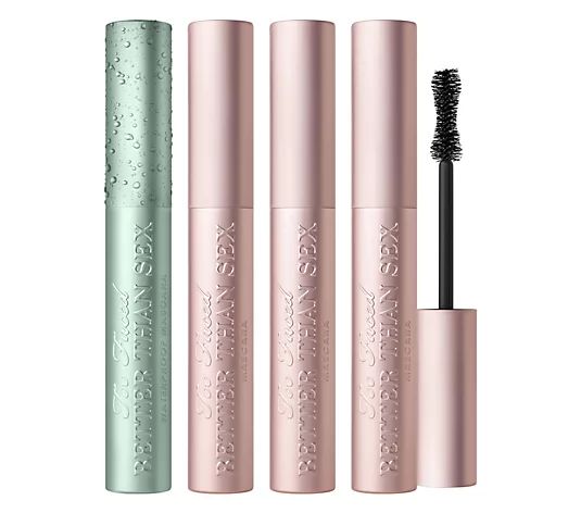 Too Faced Better Than Sex Original & Waterproof 4-Piece Set - QVC.com | QVC