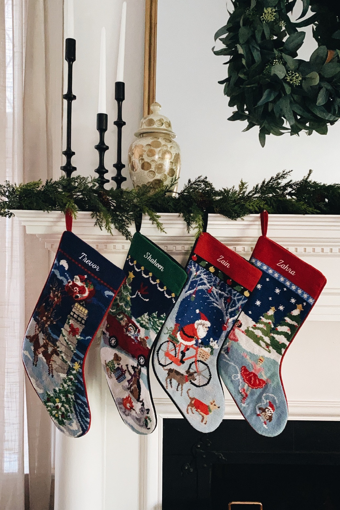 Our affordable needlepoint stockings! 

#LTKHoliday #LTKhome #LTKSeasonal