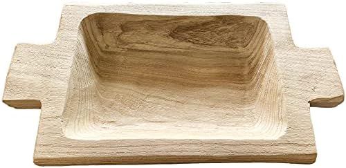 artisane, Kingston Dough Tray, Paulownia Wood, Wooden Tray for Decor, Parmesean Brown | Amazon (US)