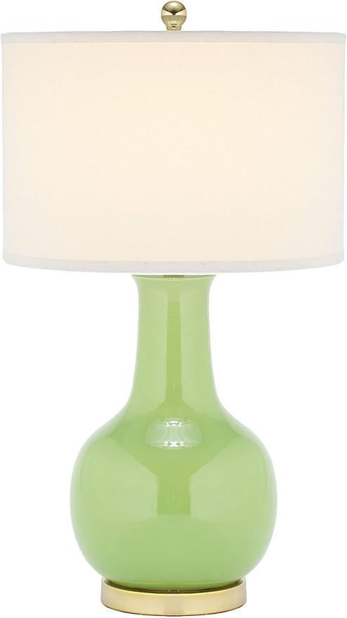 SAFAVIEH Lighting Collection Paris Modern Green Ceramic 28-inch Bedroom Living Room Home Office D... | Amazon (US)