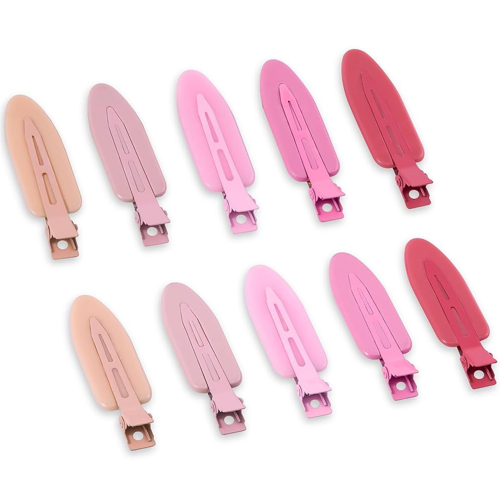 Amazon.com: Cptots 10 pinzas para el cabello planas sin arrugas, sin arrugas, sin dobleces para p... | Amazon (US)